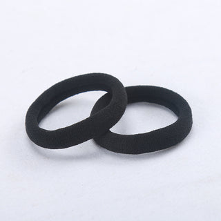 Black High Elasticity Seamless Hair Loop Rubber Band Towel Loop Hair Rope