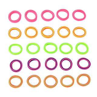 Korean Version Of Seamless Hair Rope Color Hair Tie Children Towel Ring Seamless Candy Color Female Rubber Band 100 Pieces Boxed