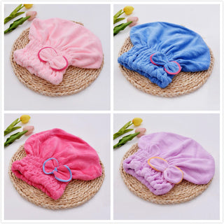 Luxurious Coral Fleece Microfiber Shower Cap