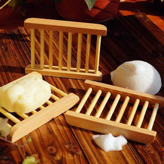 Japanese style wooden soap holder