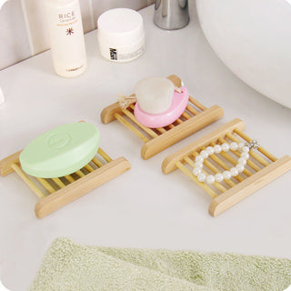 Japanese style wooden soap holder