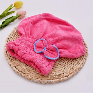 Luxurious Coral Fleece Microfiber Shower Cap